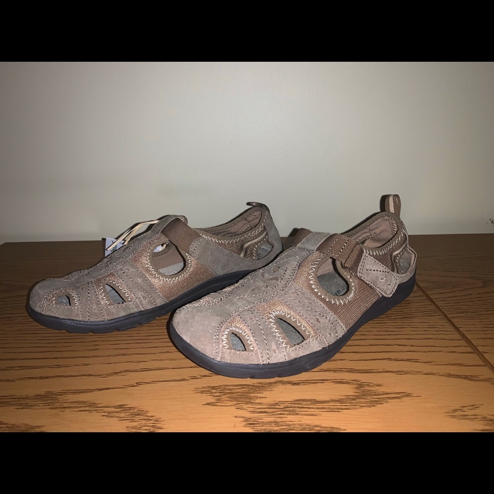 Brown Leather Hiking Shoes